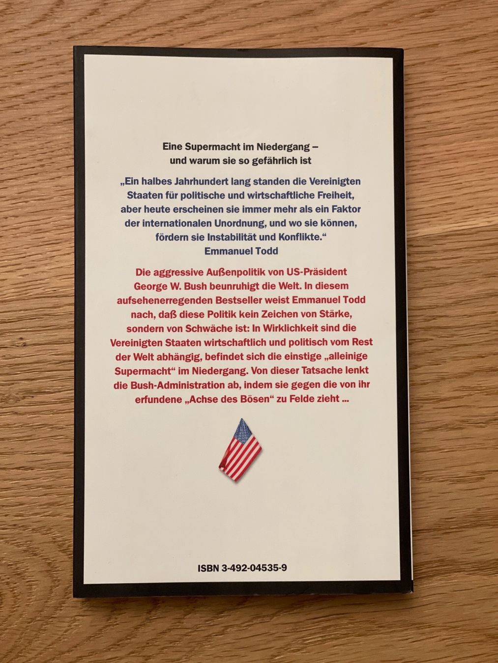 Libri: Weltmacht USA. Ein Nachruf. – Nuovo (secondo la descrizione) da Meisterschwanden venduto da GleMar 1