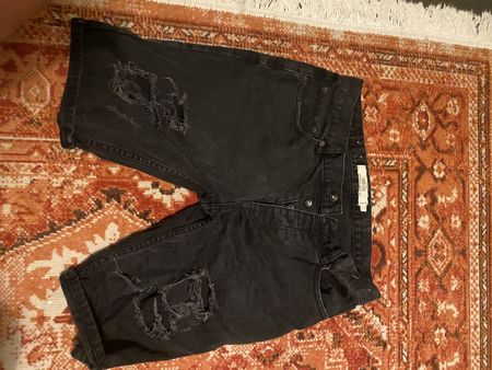 Schwarze Skinny Jeans Shorts Topman Gr. 32
