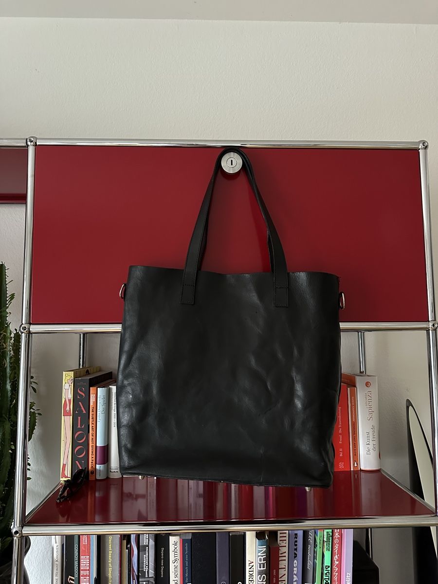Borse: Vintage Leather Shopper Black  – Usato da Basel venduto da luc_j2xz 1
