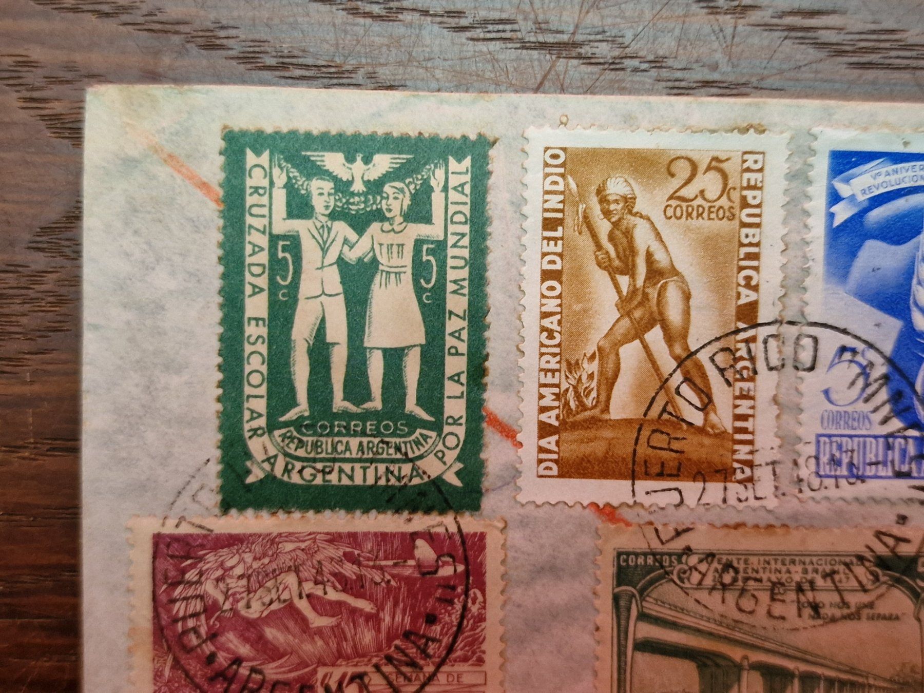 Tutti i francobolli: Rarer Bedarfs-Flugpostbrief Argentinien - St.Gallen – Usato da Aesch LU venduto da briefmarken.uray 1