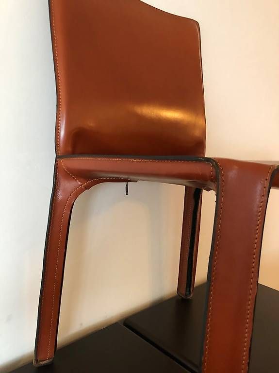 Cassina Sedie: Chaise Cassina Cab cuir Mario Bellini – Usato da Icogne venduto da luna.16 2