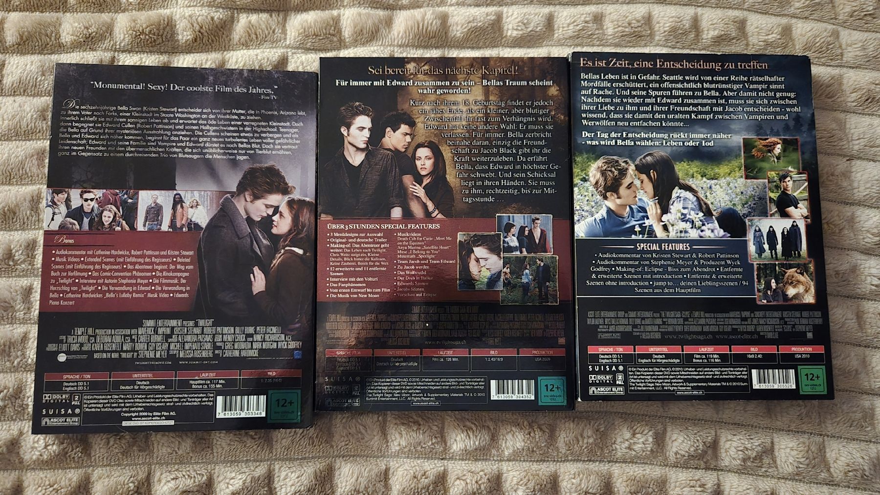 Alle DVDs: Twilight 1-3 DVD Bundle – Gebraucht aus Affoltern am Albis von avi_ 1