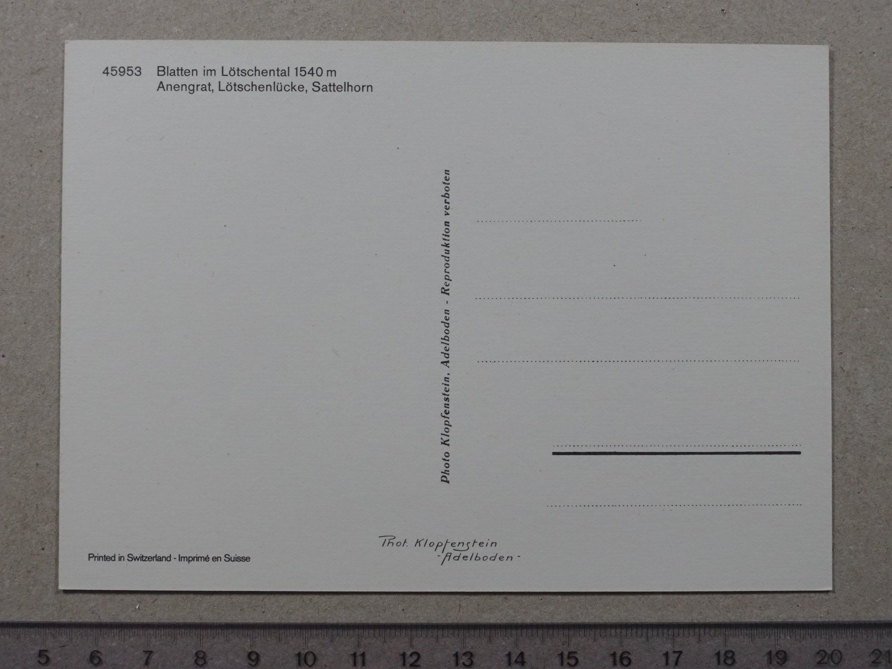 Cartoline postali: Blatten, Lötschental – Usato da Lenzburg venduto da fh1 1