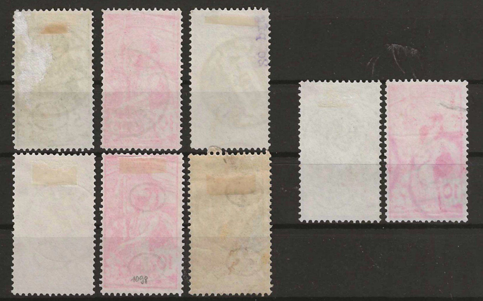 Tutti i francobolli: 1900 : Nr. 77 - 79, Typ A, B + C : KP 240.-- – Usato da Gümligen venduto da Geniusbuy 1