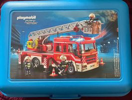 Playmobil znünibox brotbüchse lunchbox mit teiler blau