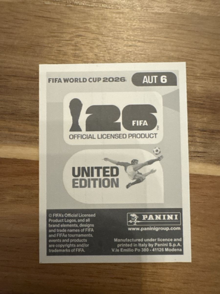 Panini Sammelbilder & Trading cards: Panini - WM 2026 - AUT 6 - Sticker – Neu (gemäss Beschreibung) aus Wetzikon ZH von thayreen 1