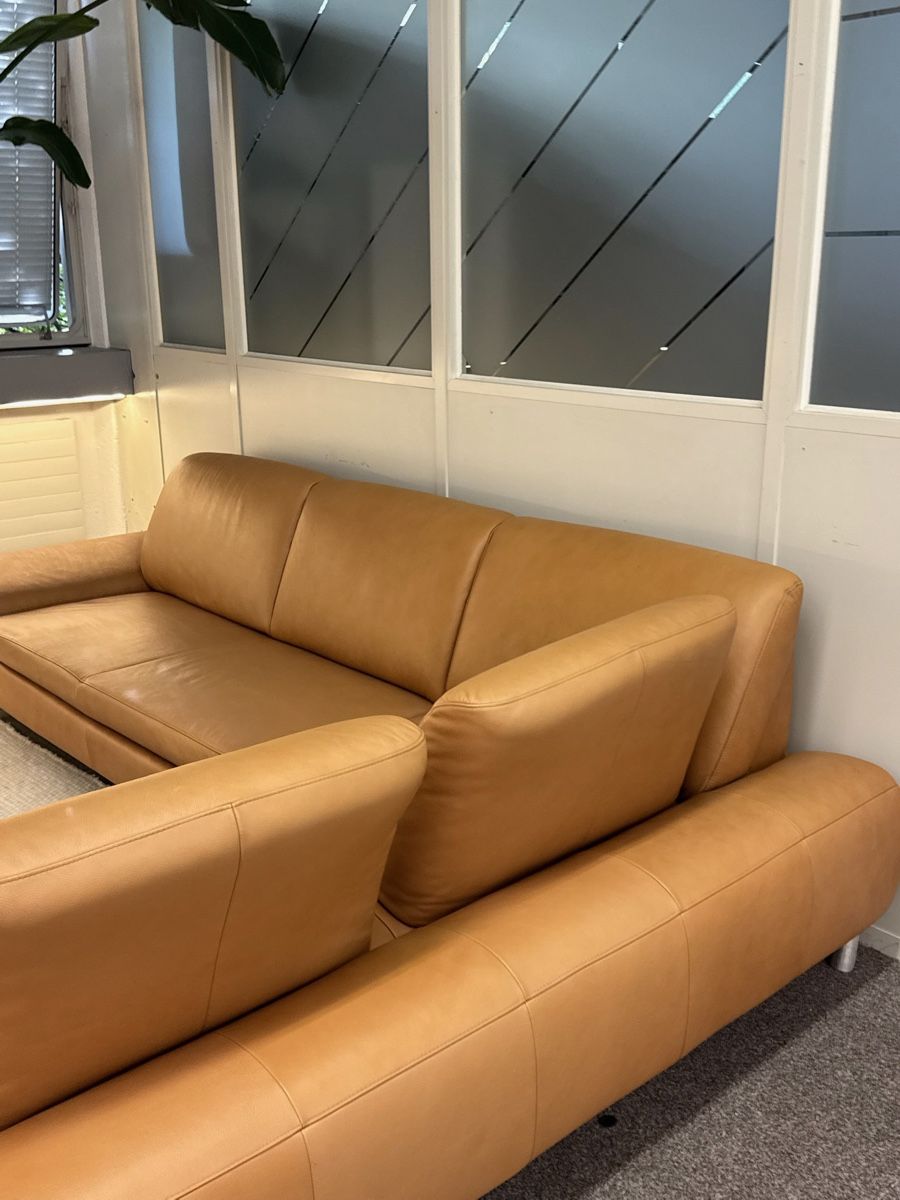 Sofas: W.Schillig Ecksofa, Echtleder, Terrakotta – Gebraucht aus Fehraltorf von Sofalab.swiss 5