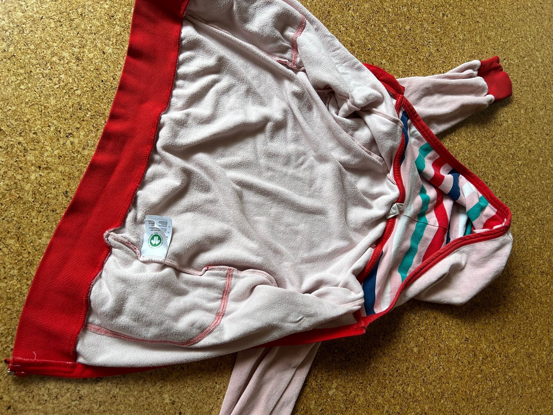 Jacken & Mäntel: Frottée Trainerjäggli ROSA-ROT RETRO 122/128 – Gebraucht aus Dittingen von Bellevista 5