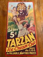 Tôle publicitaire Déco Tarzan vintage Deko Schild