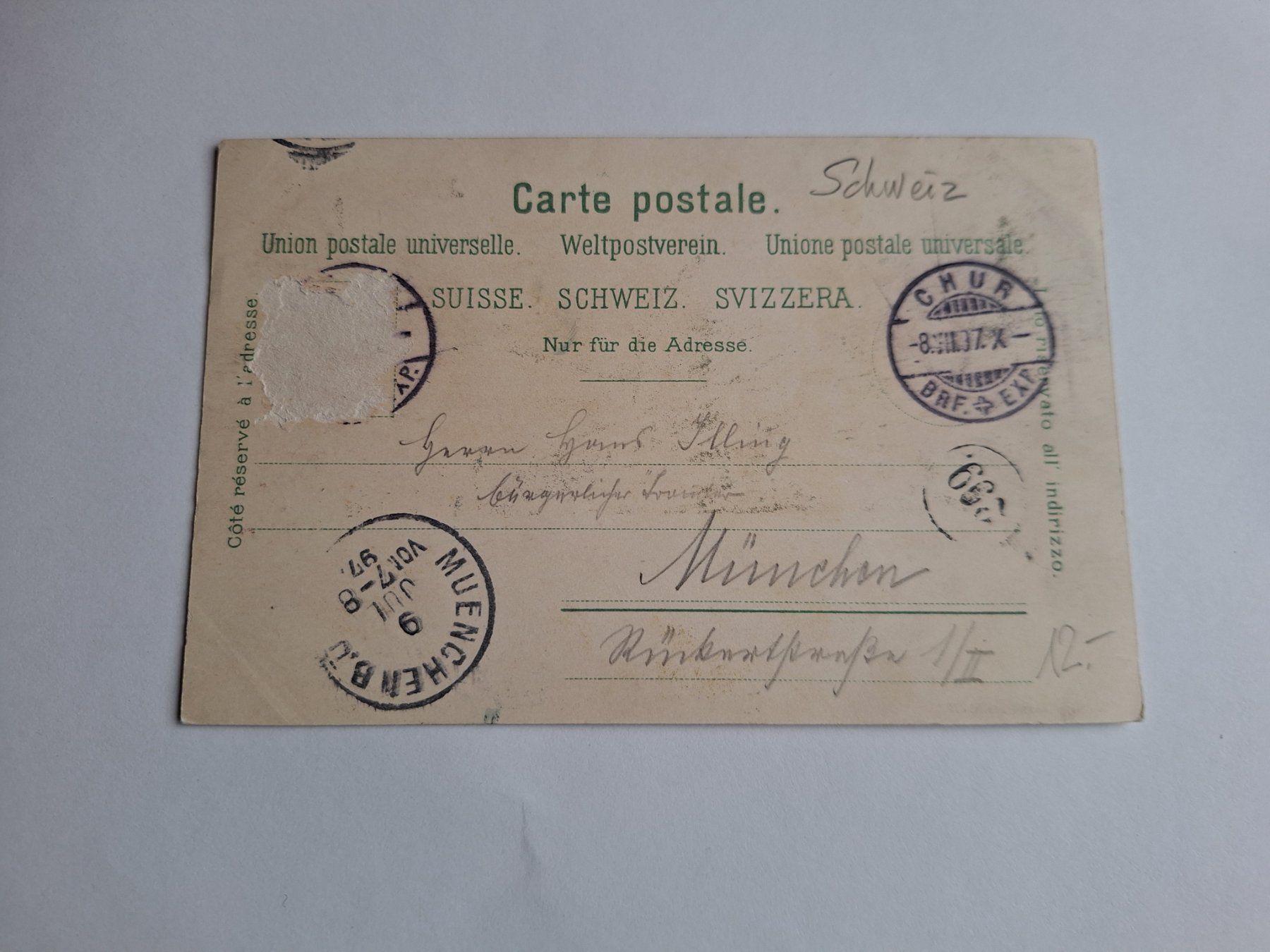 Cartoline postali: Litho Postkarte Militär von 1897 – Usato da Alpnach Dorf venduto da MZ001 1