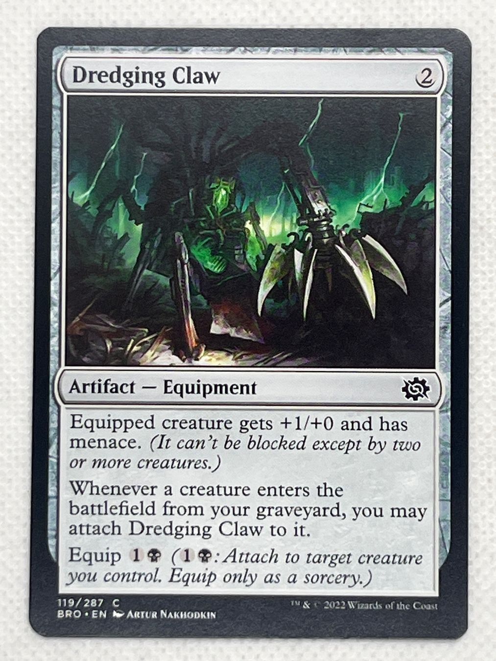 Magic The Gathering Carte collezionabili: MTG: Dredging Claw - Artifact - Equipment Magic Card – Usato da Hinterkappelen venduto da Kim1992