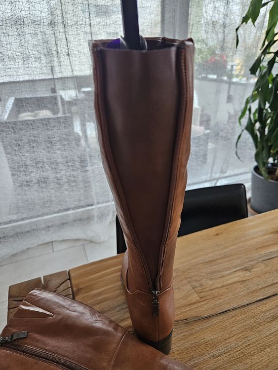Bottes Hautes En Cuir Marron BCBGeneration, Talons 3,5 Pouces, Taille 8,5M - Neuf Sans Emballage