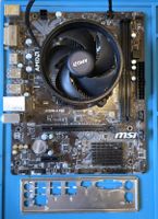 MSI Motherboard A320M-A PRO mit AMD Ryzen 5 3600 und Kühler