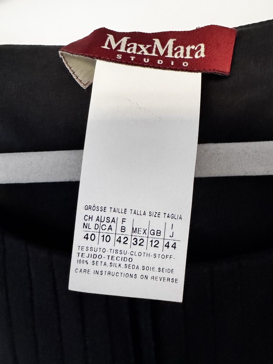Max Mara Vestiti: MAX MARA - Neues Schwarze Kleid - Seide 100% – Nuovo (secondo la descrizione) da Zürich venduto da Manubene 3