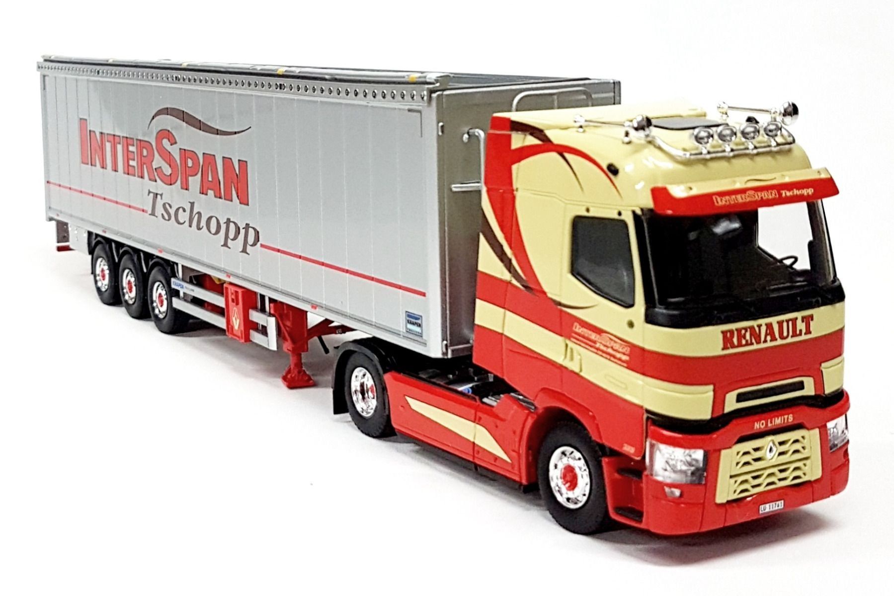 Tekno Kit di modellismo & Modellini statici: 1:50 Tekno Renault T High "Interspan Tschopp" – Nuovo e nell'imballaggio originale da Affoltern am Albis venduto da Modellshop-8910 3