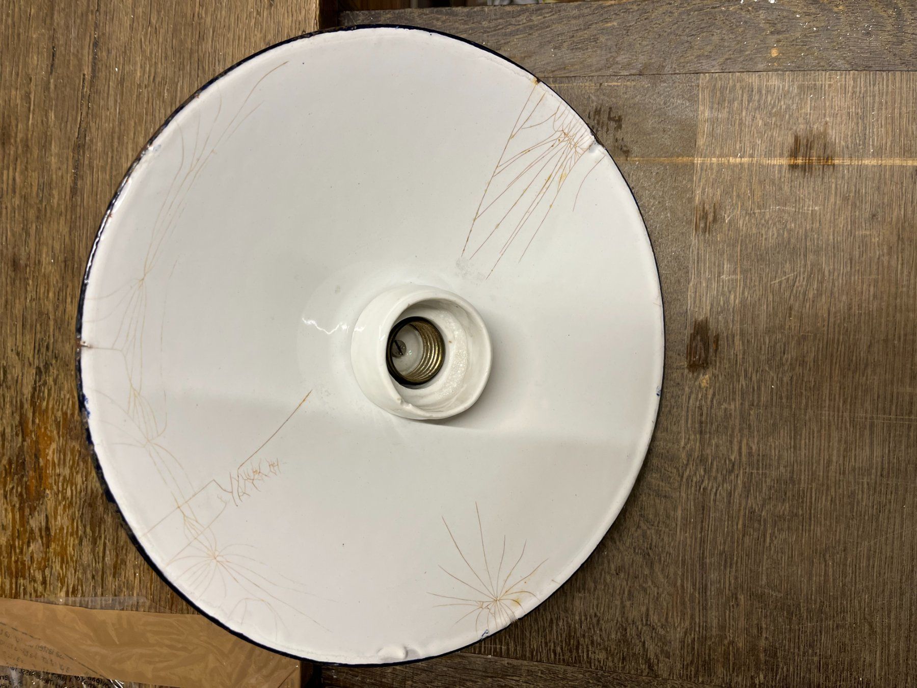Lampade: Vintage Email-Leuchte 25cm – Usato da Dintikon venduto da Redgar58 2