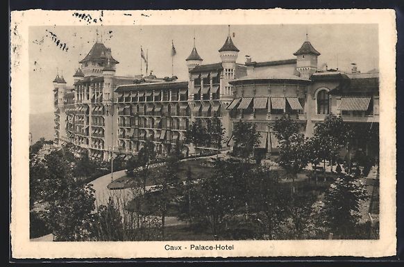 Cartoline postali: AK Caux, Palace-Hotel, 1915 – Usato da Berlin venduto da bartko-reher