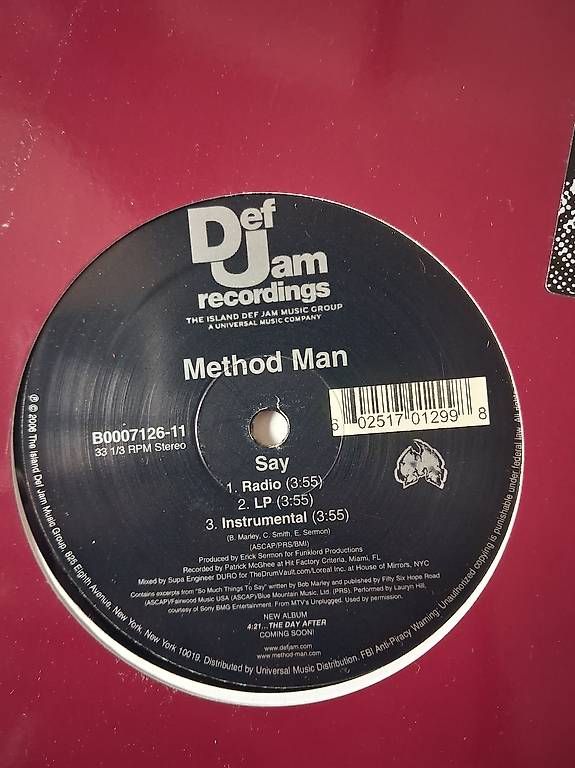 Dischi in vinile: 2x 12"Maxi von Method Man/ Redman – Usato da Niederönz venduto da bea_fn77 1