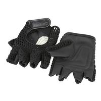 Gants De Vélo NEUF Mitaines En Crochet Noir BADAWIN, large