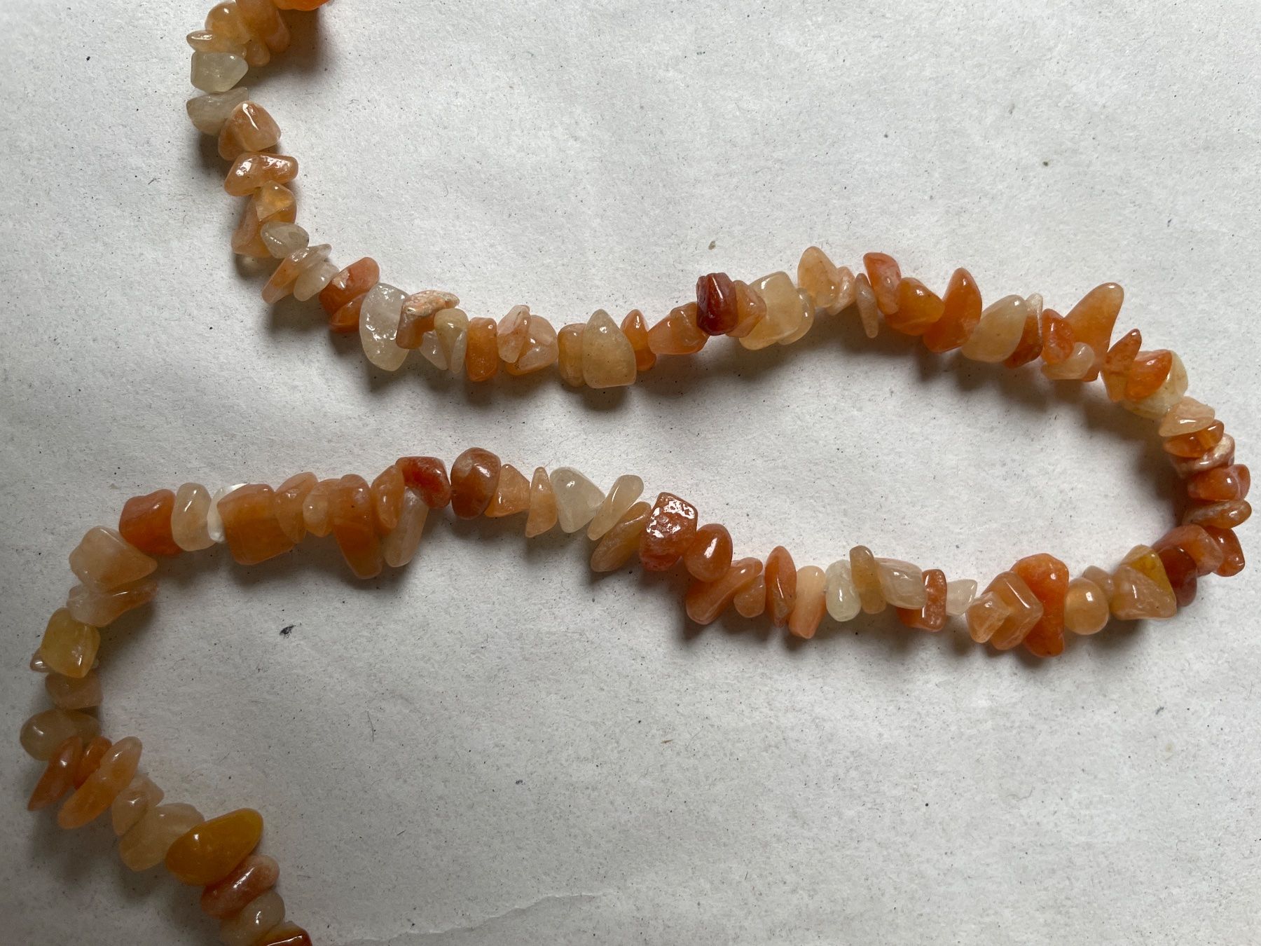 Catenine: Kette (Karneol oder Bernstein?) Splitterkette, Boho Chic – Nuovo (secondo la descrizione) da Klingnau venduto da vollmond36 2
