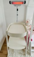 Wickeltisch-Stokke und Wärmestrahler-Reer zusammen