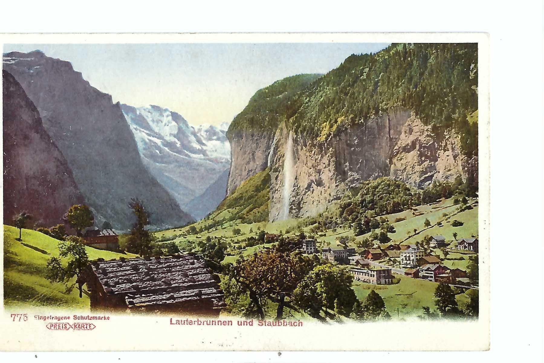 Cartoline postali: Lauterbrunnen und Staubbach – Usato da Thun venduto da 44wart