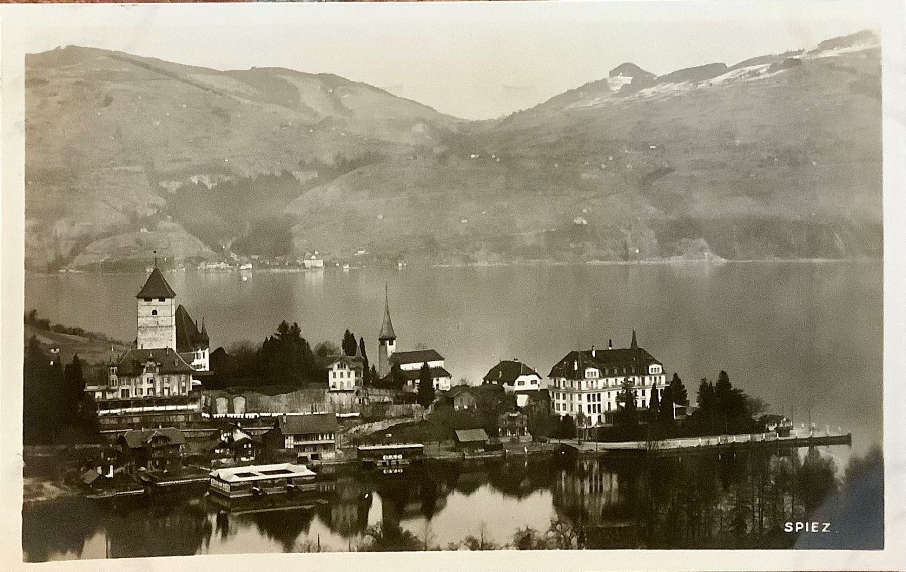 Cartoline postali: SPIEZ am Thunersee - Berner Oberland – Usato da Root venduto da ENGLAND-TREASURES 1