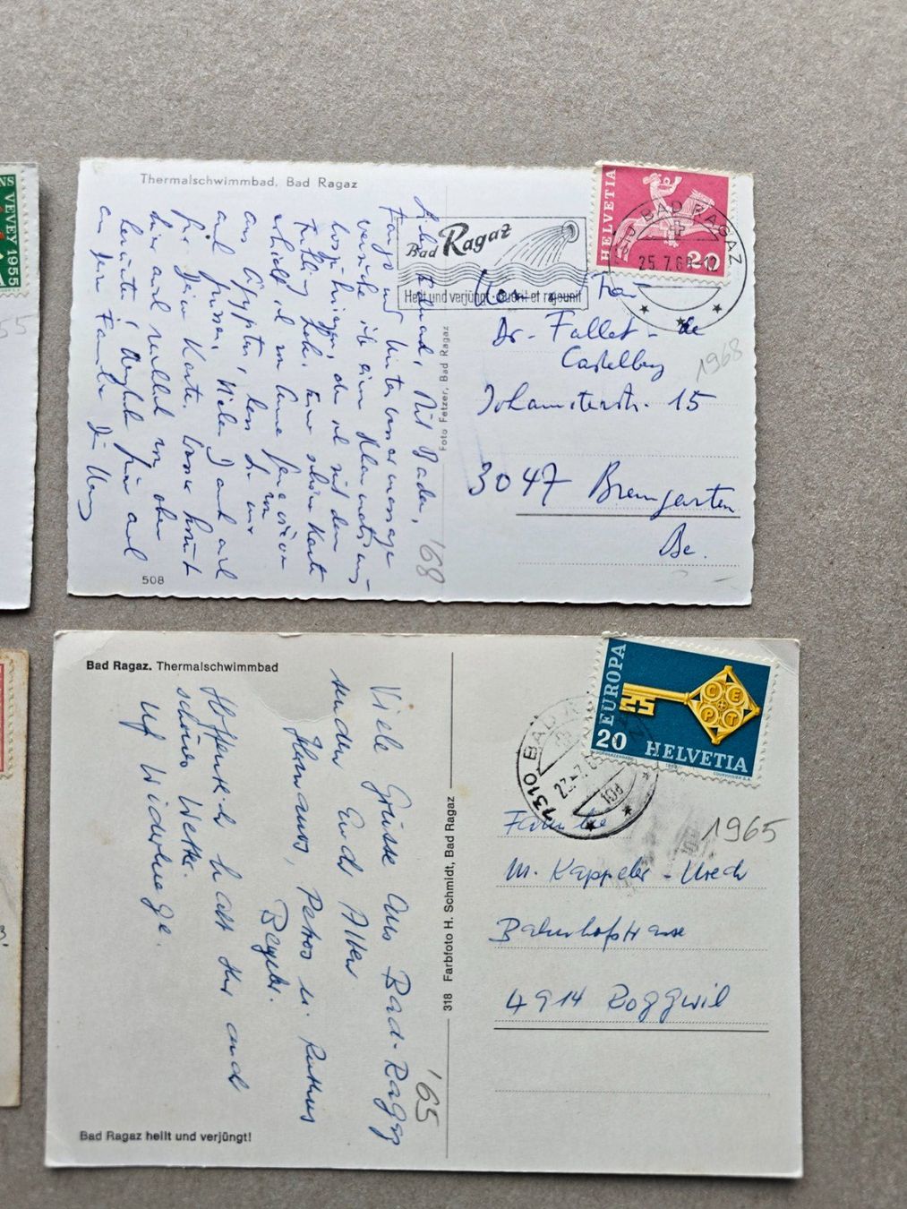 Cartoline postali: Bad Ragaz AK 4 Stk. (3) – Usato da Rheinau venduto da MakalekaAloha 7