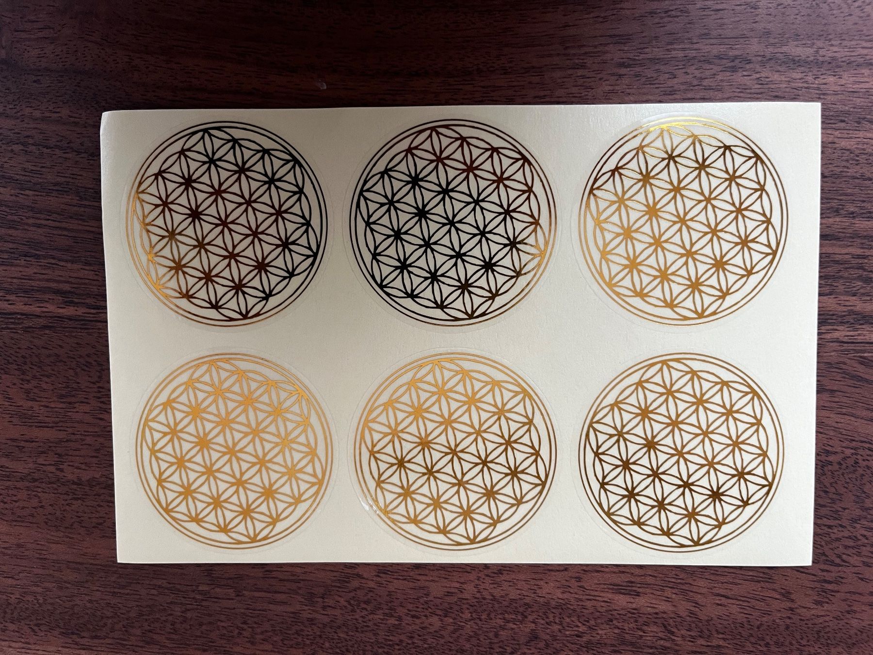 Sticker: Blume des Lebens Aufkleber, 6 Stk – Nuovo e nell'imballaggio originale da Gams venduto da Mariawicca