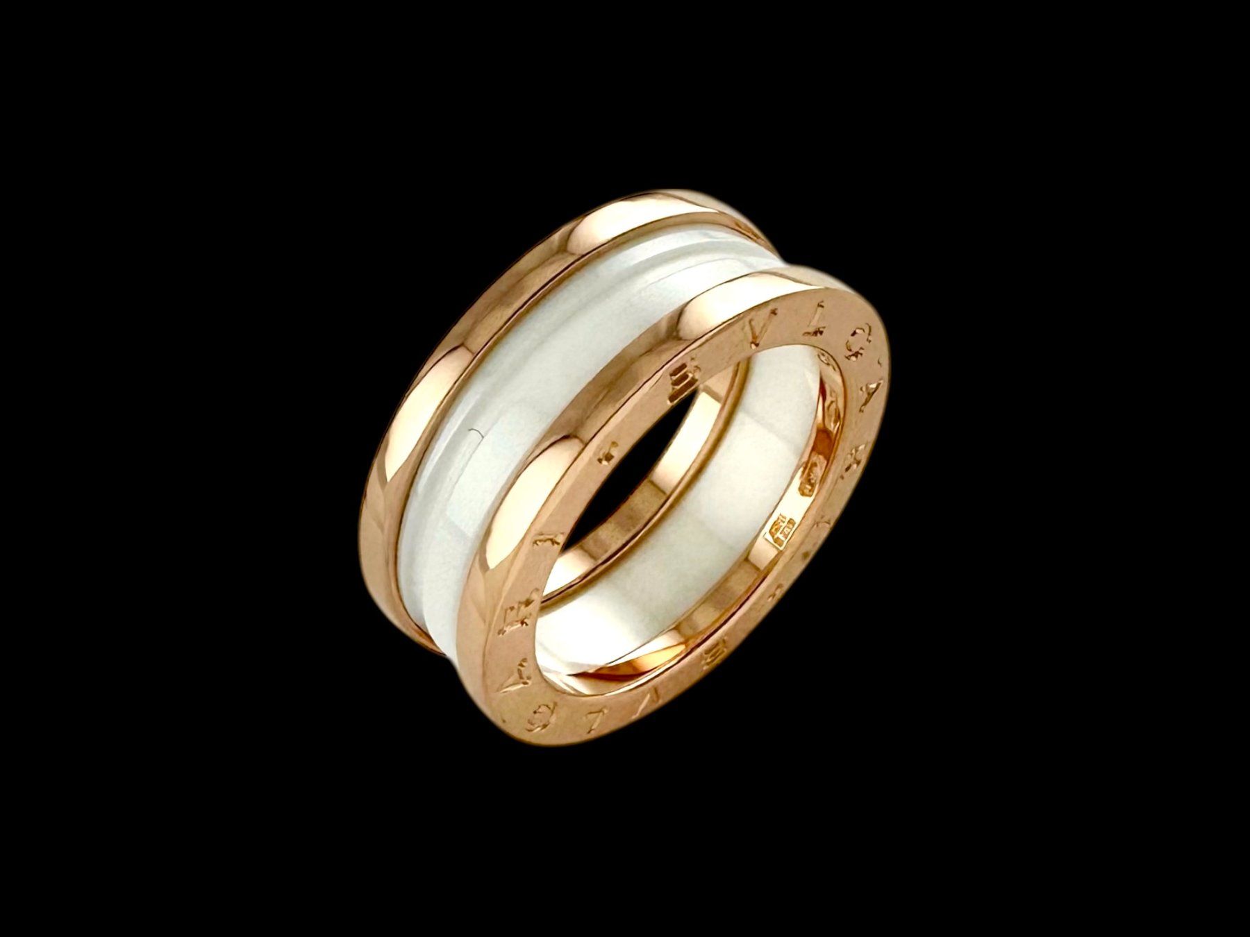 Bulgari Anelli: BULGARI, B.Zero 1 - Ring in Roségold / Keramik – Usato da Zuzwil SG venduto da artimmo 5
