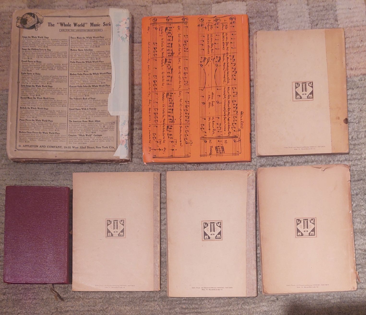 Libri: 7 Notenhefte mit Gesang, Oper, Lieder etc... – Usato da Zürich venduto da Cortin 1