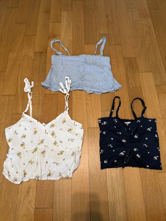 3er Set Hollister Cropped Sommershirts