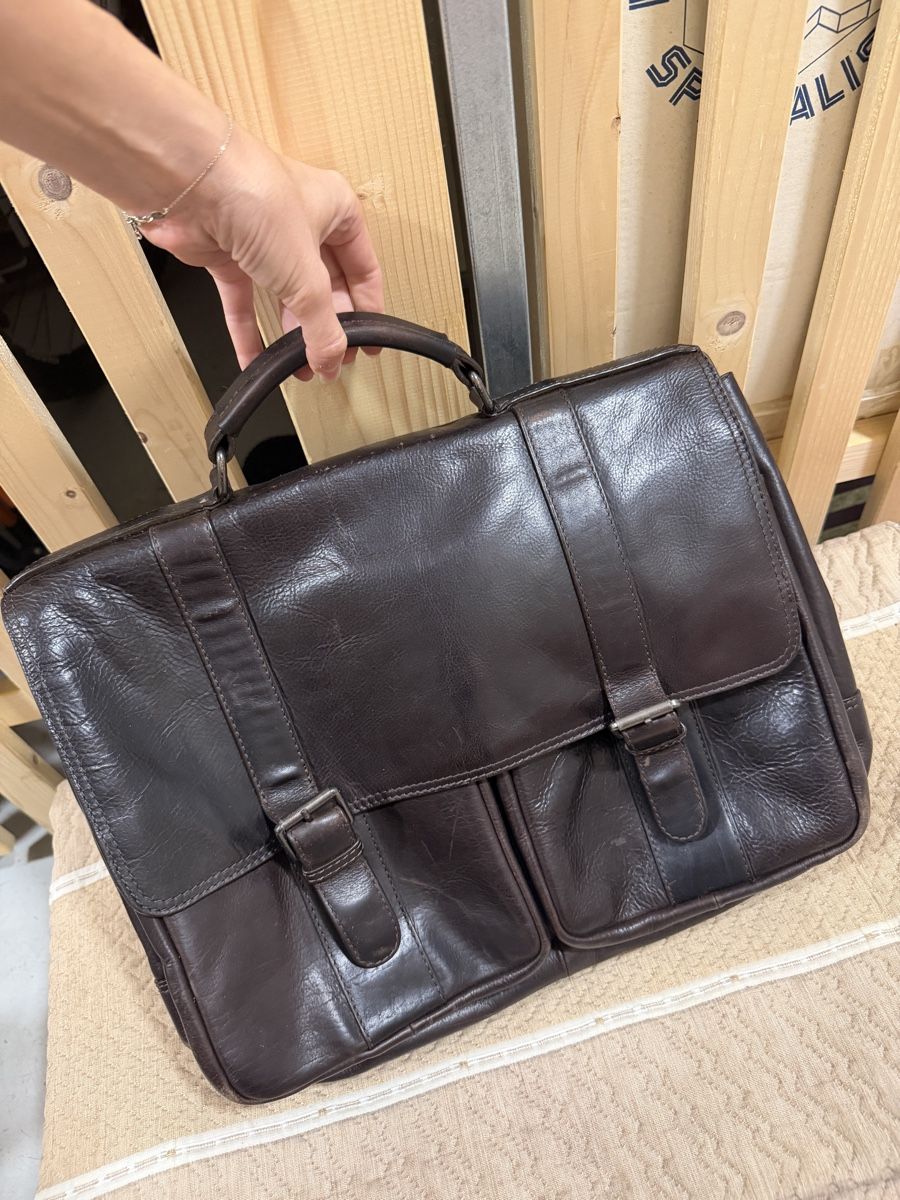 Maddison Borse: Cartable Maddison cuir brun ordinateur / business – Usato da Porrentruy venduto da Aussie25 1