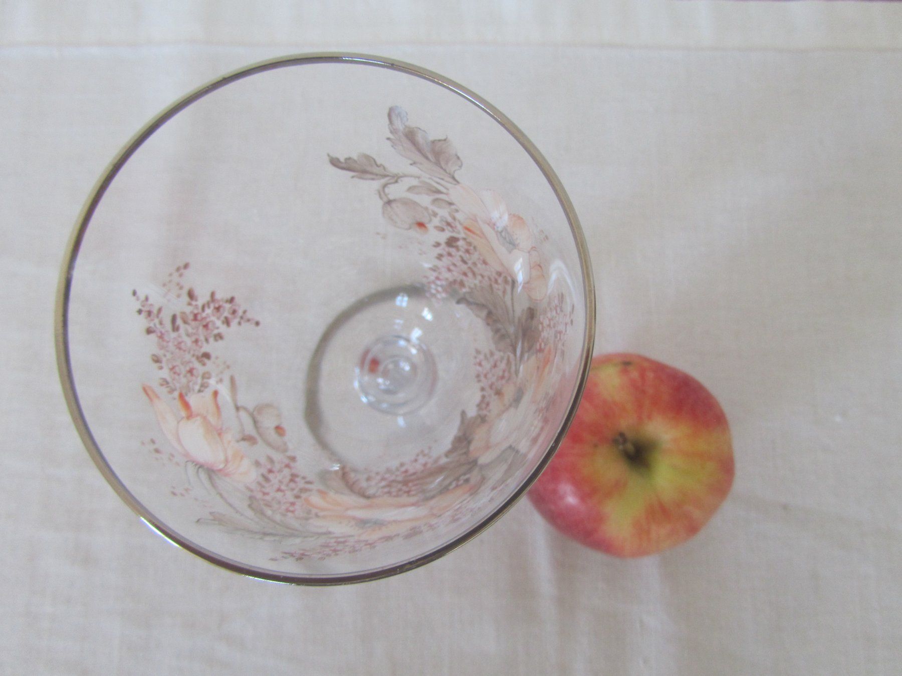 Bicchieri: Wein-Glas, versilbert, handgemalt – Usato da Seengen venduto da mikelele 4