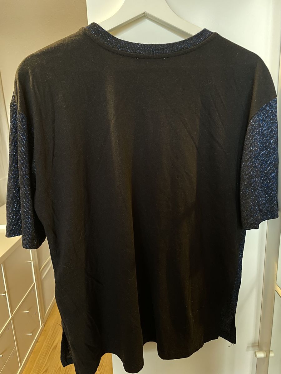 Zara T-Shirts: Tshirt Zara Gr. S blau, Glitzer – Gebraucht aus Münsingen von Secondhand89 2