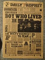 Affiche The Daily Prophet Harry Potter