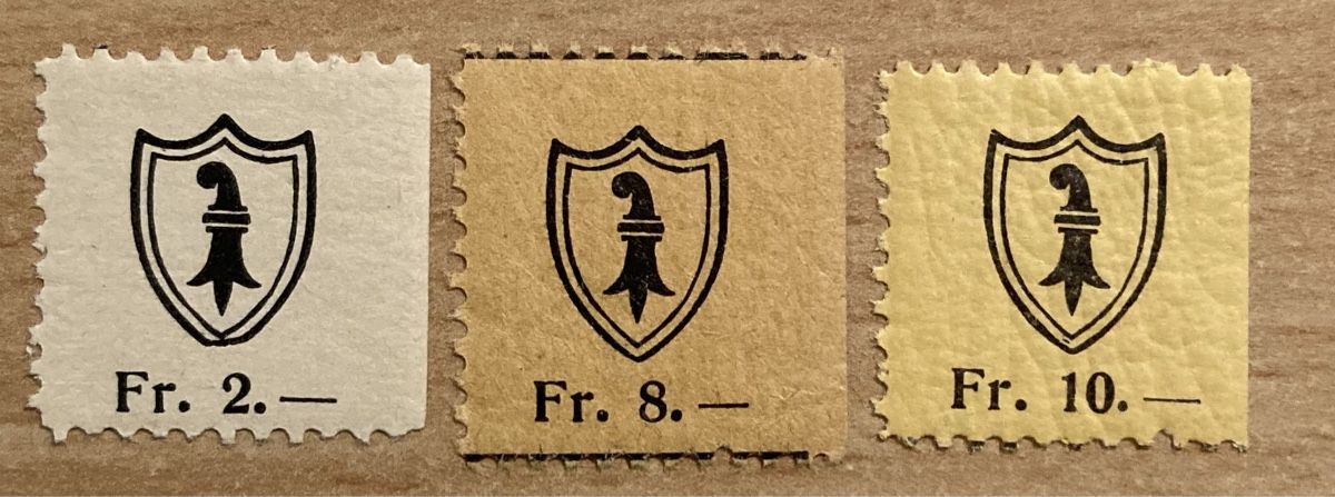 Tutti i francobolli: 3 Fiskalmarken Kanton Basel (Basel-Stadt) – Usato da Hunzenschwil venduto da zibu88