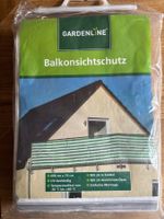 Gardenline Balkonsichtschutz grau/beige UV beständig - Neu