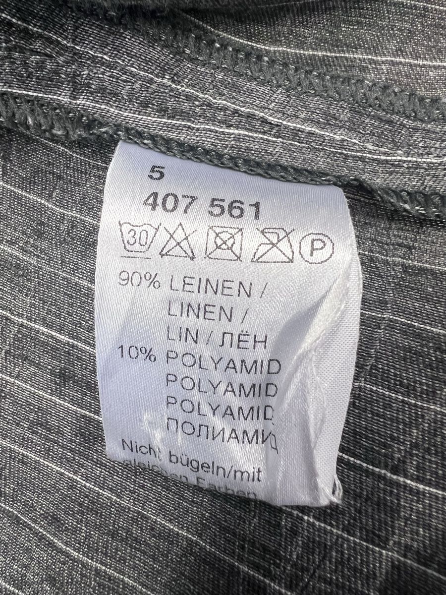 Completi & Tailleur: Doris Streich Anzug  Leinen Gr40  grau gestreift 2-Teile – Usato da Burgdorf venduto da puppennetz 9