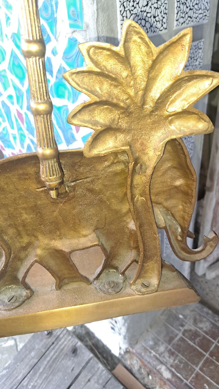 Statuette: Dekorative Türstopper-Figur aus Messing, Elefant – Usato da Kölliken venduto da Upcycling-by-Mc-TAM 6