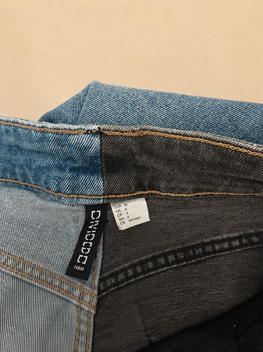 H&M Jeans: JEAN BICOLORE BLEU ET NOIR – Neuf (Voir description) à Lausanne par KeNaChic 3