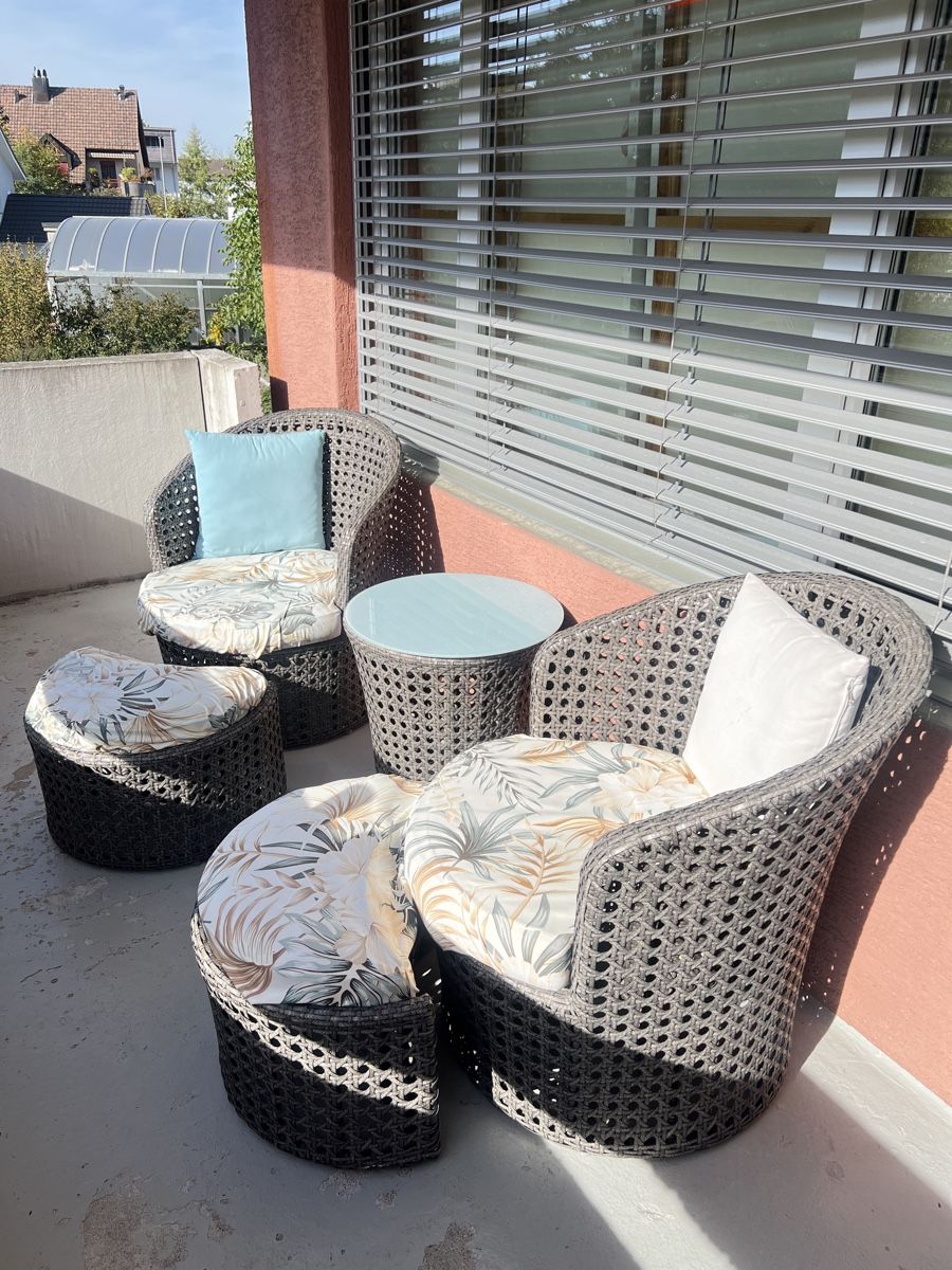 Sessel: Balkon Lounge- Rattan – Gebraucht aus Wetzikon ZH von nil75