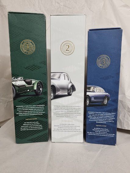 Bowmore Bevande alcoliche: 3 Whiskys "Bowmore ASTON MARTIN SET" Edition 1-3 – Nuovo e nell'imballaggio originale da Meggen venduto da baerli1976 2