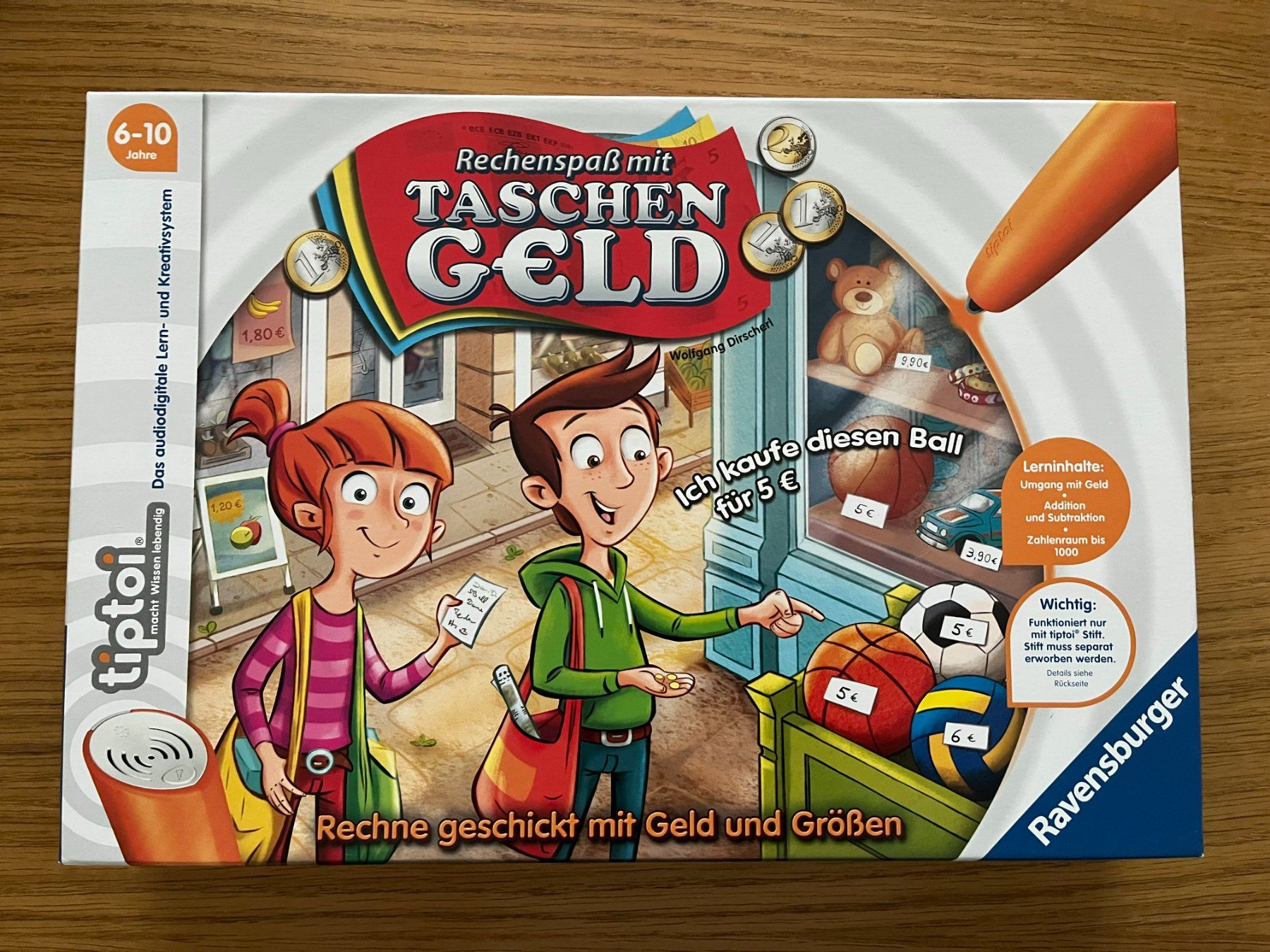 Ravensburger Giochi: tip toi-Spiel "Rechenspass mit Taschengeld" – Usato da Muttenz venduto da Juvenile33