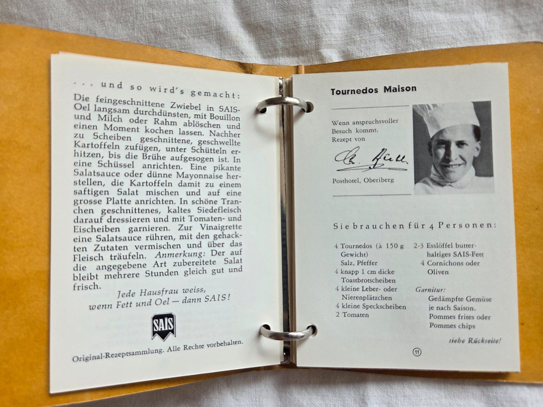 Libri: SAIS Ringbüchlein Rezepte – Usato da Bettingen venduto da Wedgetail-Eagle2 4