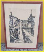 Vogel Gryff Mittlere Brücke Basel von Peter Gisin