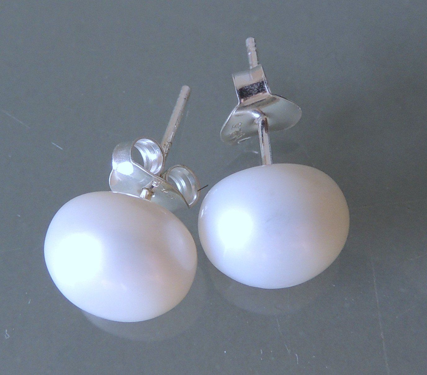 Boucles d'oreille: Silber 925 Perlen Ohrstecker 10 mm – Neuf avec emballage d'origine à Waldenburg par schaller707 1