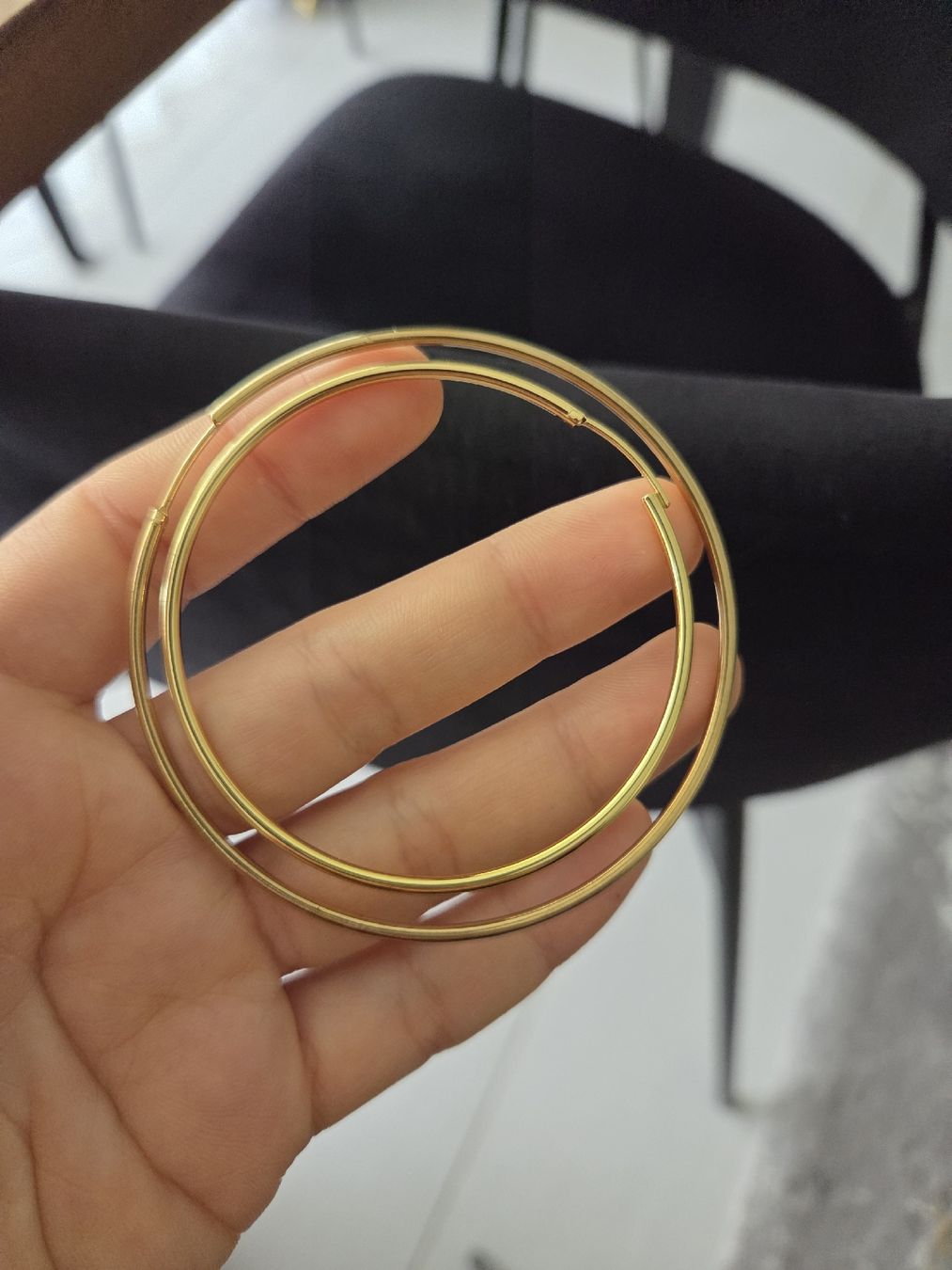 Orecchini pendenti & Orecchini a lobo: Stahlohrringe 60mm und 70mm – Nuovo (secondo la descrizione) da Bülach venduto da Recherchieren 1