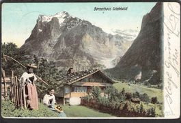 ,Bernerhaus Grindelwald,Stabstempel 1905