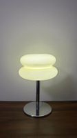 Vintage Glaslampe in Beige